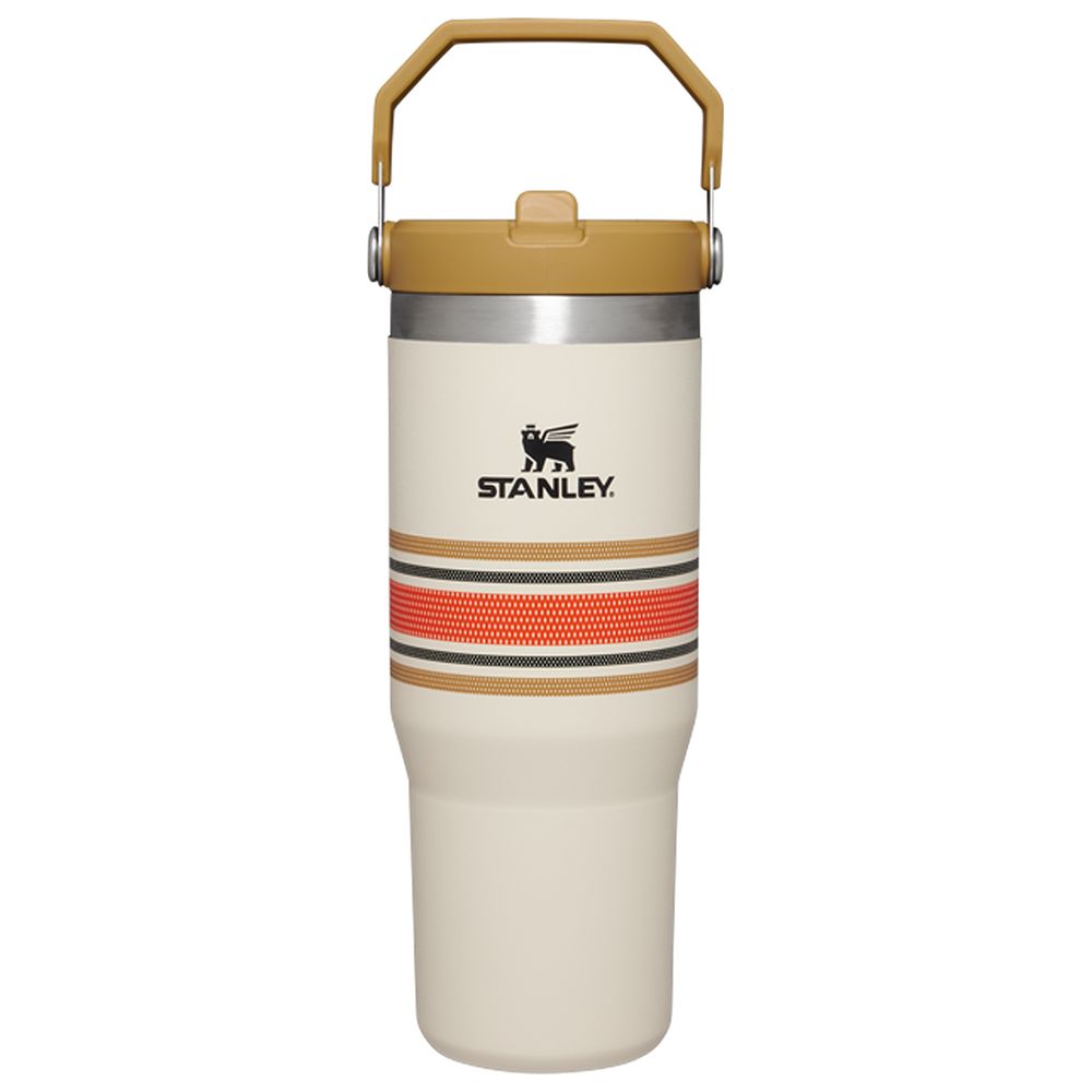 STANLEY VARSITYICEFLOW FLIP STRAW TUMBLER 30 OZ CREAM MESH